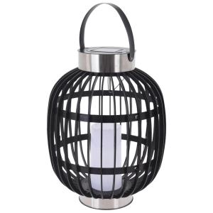 Solarlaterne schwarz Polypropylen B/H/L: ca. 35x35x46 cm