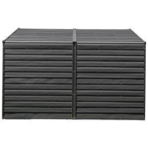 Spacemaker Anlehngerätehaus 4x10 grau B/H/T: ca. 295x208x12…