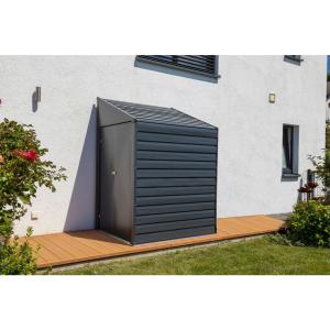 Spacemaker Anlehngerätehaus 4x7 grau B/H/T: ca. 203x208x124…