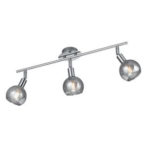 Spot Chrom Metall B/H/T: ca. 58x21x9 cm E14 3 Brennstellen