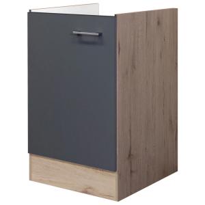 Spülenschrank Morena grau matt B/H/T: ca. 50x82x57 cm