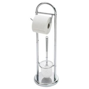 Stand-WC-Garnitur Chrom Edelstahl