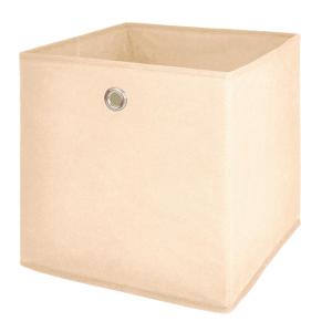 Stoffbox beige B/H/T: ca. 32x32x32 cm