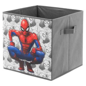 Stoffbox Spiderman grau B/H/T: ca. 32x32x32 cm