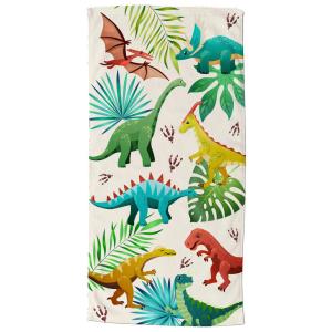 Strandtuch Dinos Multi Polyester B/L: ca. 75x150 cm