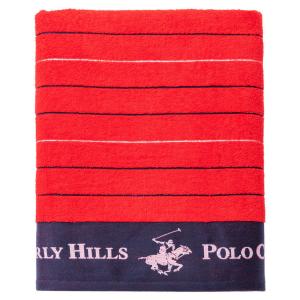 Strandtuch POLO CLUB rot Baumwolle B/L: ca. 90x160 cm