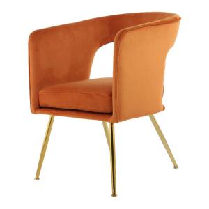 Stuhl Jolene 100 orange Microfaser B/H/T: ca. 60x77x63 cm
