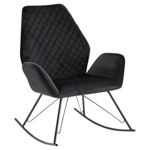 Stuhl schwarz Samt schwarz lackiert Stoff Eisen B/H/T: ca.…