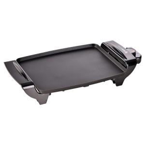 SWISS HOME Grillplatte schwarz Aluminium B/H/L: ca. 10,2x22…