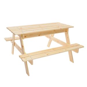 Timbela Kindersitzgarnitur M010 natur Holz B/H/L: ca. 90x50…