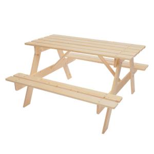 Timbela Kindersitzgarnitur M018 natur Holz B/H/L: ca. 90x50…