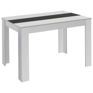 Tisch NORI weiß schwarz B/H/T: ca. 140x75x80 cm