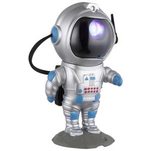 Tischleuchte silber blau Kunststoff B/H/L: ca. 11x22,5x12 cm