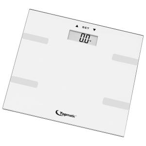 Topmatic Personenwaage weiß Glas B/L: ca. 30x26,5 cm