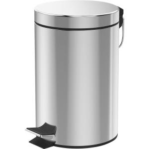 Treteimer Chrom Edelstahl H/D: ca. 24x17 cm ca. 3 l