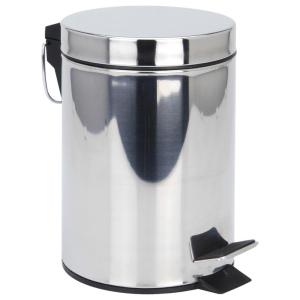 Treteimer silber Edelstahl B/H/L: ca. 23,5x17x24,5 cm