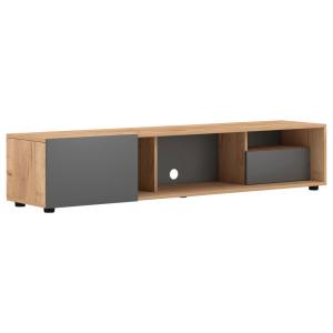 TV-Board Barcelona Craft Eiche Nachbildung grau matt B/H/T:…