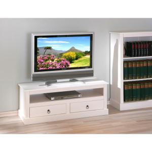 TV-Kommode Provence weiß lackiert B/H/T: ca. 118x45x39 cm