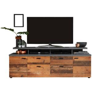 TV-Lowboard Mood Old Wood Nachbildung Beton dunkel Optik B/…
