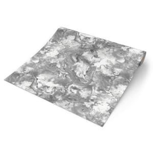 UGEPA Papiertapete Marmoroptik grau silber B/L: ca. 53x1005…