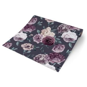 UGEPA Papiertapete Rosen grau rosa B/L: ca. 53x1005 cm