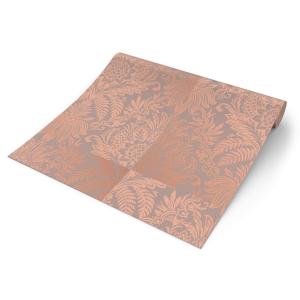 UGEPA Vinyltapete Blume bronze B/L: ca. 53x1005 cm metallic