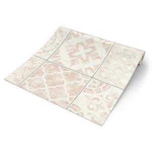 UGEPA Vinyltapete Fliesenoptik taupe B/L: ca. 53x1005 cm gl…