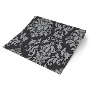 UGEPA Vinyltapete Ornament schwarz grau B/L: ca. 53x1005 cm