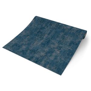 UGEPA Vinyltapete Putzoptik dunkelblau B/L: ca. 53x1005 cm