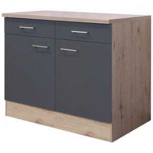 Unterschrank Morena grau matt B/H/T: ca. 100x85x60 cm