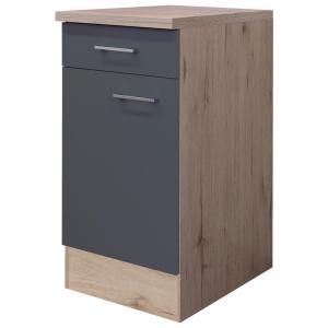 Unterschrank Morena grau matt B/H/T: ca. 40x85x60 cm