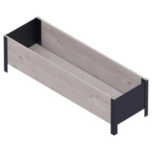 UPYARD Hochbeet MODERN grau Holz B/H/L: ca. 36x32x118 cm