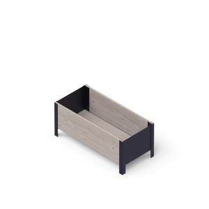 UPYARD Hochbeet MODERN grau Holz B/H/L: ca. 36x32x78 cm