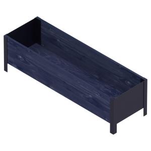 UPYARD Hochbeet MODERN schwarz Holz B/H/L: ca. 36x32x118 cm