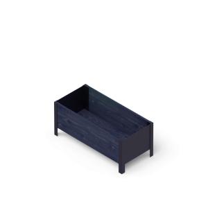 UPYARD Hochbeet MODERN schwarz Holz B/H/L: ca. 36x32x78 cm