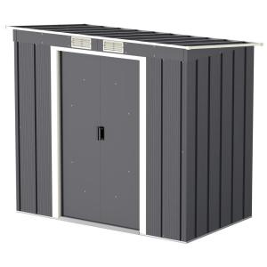 VCM Gartenhaus Pent Roof Eco 6x4 anthrazit B/H/T: ca. 203x1…
