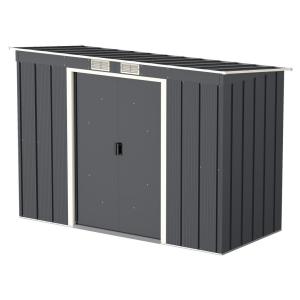 VCM Gartenhaus Pent Roof Eco 8x4 anthrazit B/H/T: ca. 263x1…