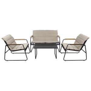 VCM Gartensitzgruppe creme Textilene B/H/L: ca. 110x76x74 cm