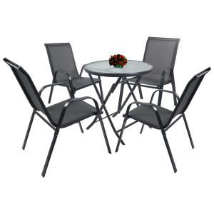 VCM Gartensitzgruppe Sonlas anthrazit Glas B/H/L: ca. 56x89…