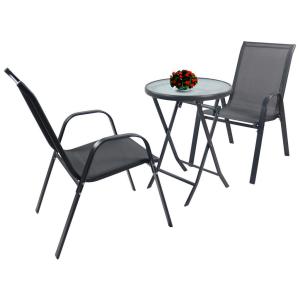 VCM Gartensitzgruppe Sonlas anthrazit Glas B/H/L: ca. 70x89…