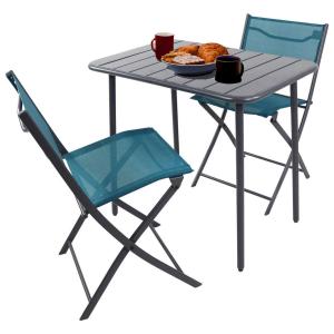 VCM Gartensitzgruppe Sumila türkis Stahl B/H/L: ca. 80x72x5…