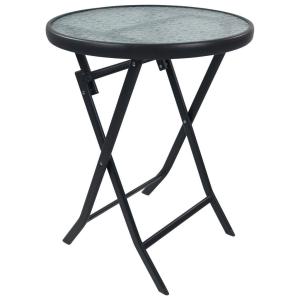 VCM Gartentisch anthrazit Metall B/H/L: ca. 55x70x55 cm