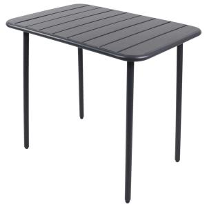 VCM Gartentisch Sumila schwarz Stahl B/H/L: ca. 80x72x55 cm
