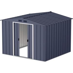 VCM Gerätehaus anthrazit Metall B/H/L: ca. 262x191x234 cm