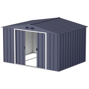 VCM Gerätehaus anthrazit Metall B/H/L: ca. 322x196x234 cm