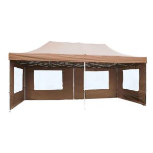 VCM Pavillon PROFI braun Polyester-Mischgewebe B/H/L: ca. 6…