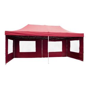 VCM Pavillon PROFI rot Metall B/H/L: ca. 600x220x300 cm