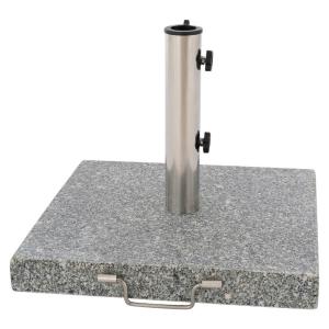 VCM Schirmständer grau Granit B/H/L: ca. 45x6x45 cm