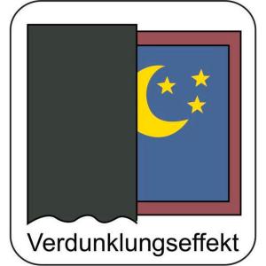 Verdunklungsvorhang Darkness schwarz B/L: ca. 135x175 cm