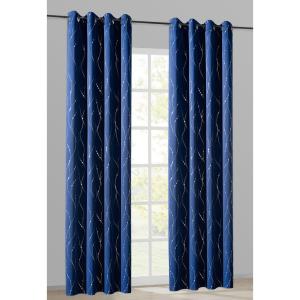 Verdunklungsvorhang Napoli blau B/L: ca. 135x245 cm
